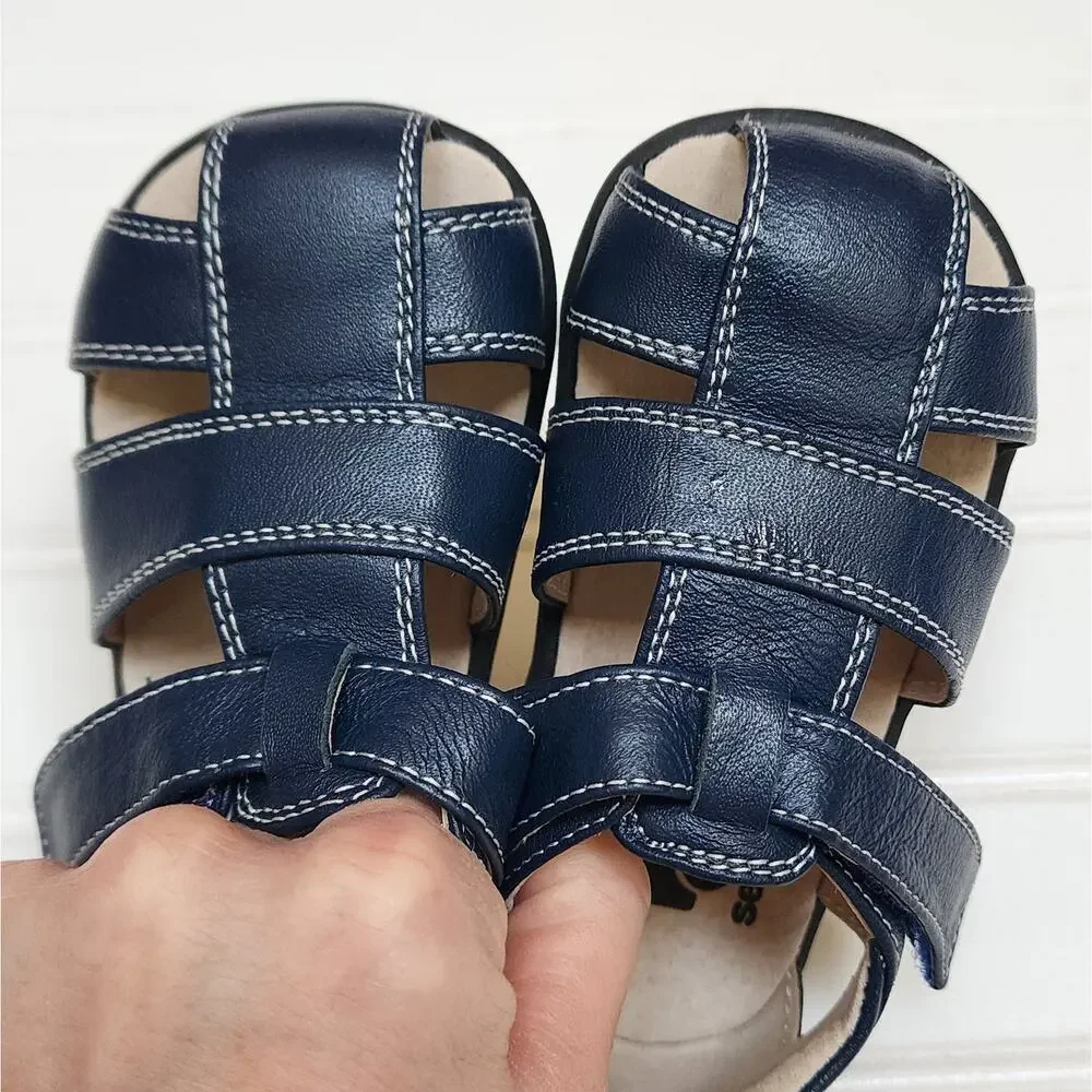 See Kai Run Navy Fisherman Sandals Size 5 Toddler
